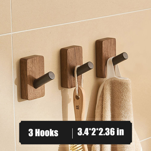 YIKER Bathroom Wall Mounted Towel Hook & Reviews Wayfair